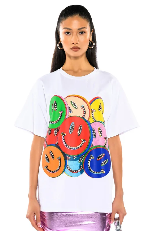 FUN FOR YOU T SHIRT Fashionable Rounded Short Shirt