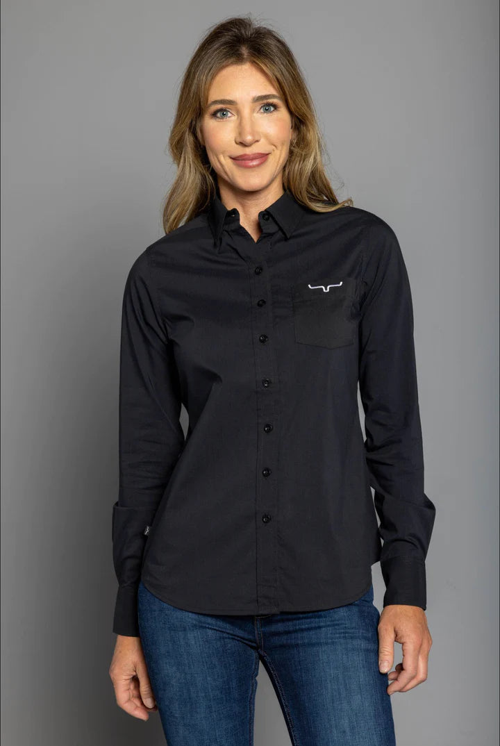 Kime's Ranch Black Team Shirt Comfortable Short Sleeve Tunic