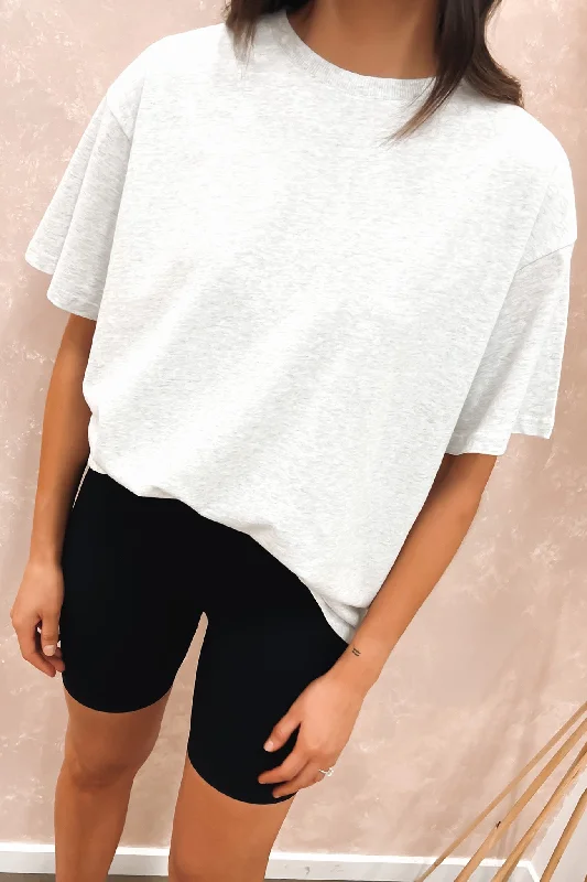 Koa Oversized Tee Snow Marle Elasticated Padded Insulated