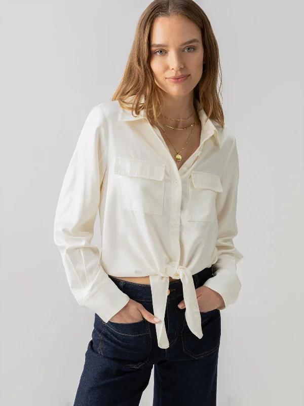Lifetime Shirt Chalk Fashionable Rounded Short Shirt