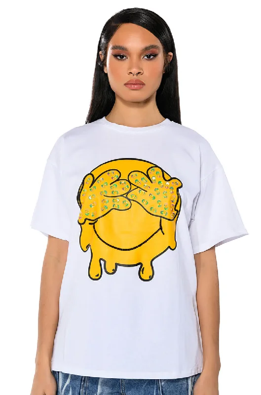 MAKING UP FOR LOST TIME T SHIRT Stylish Short Sleeve Top