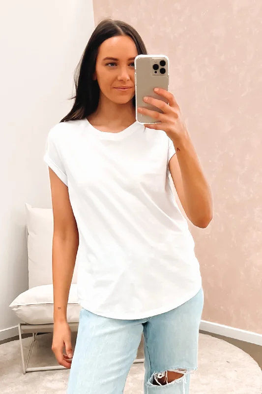 Manly Tee White Casual Formal Business
