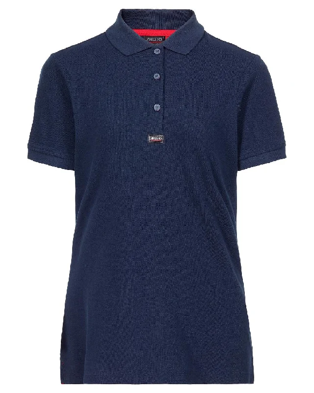 Musto Ladies Essential Pique Polo Shirt Trendy Button-Front Short Sleeve