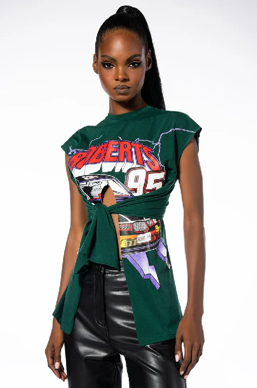 SPEED RACER TIE T SHIRT Comfortable Short Sleeve Tunic