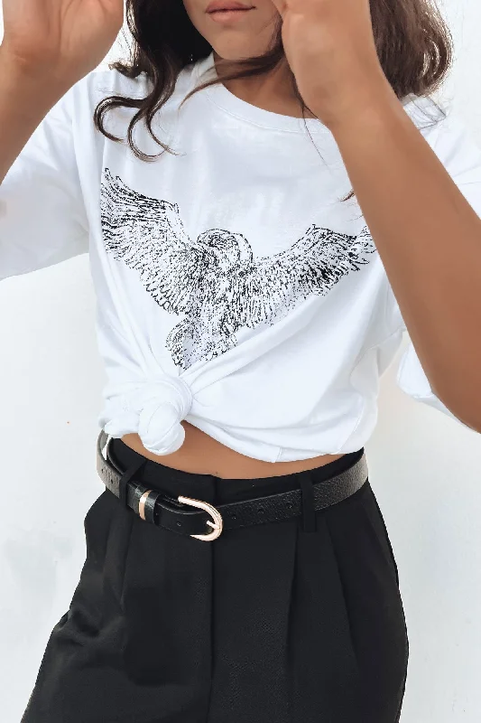 Orion Eagle Tee White Mesh Blend Leather Blend Suede Blend