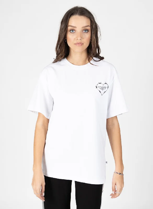 Our Tee - Lil Caution Print Jacquard Patchwork