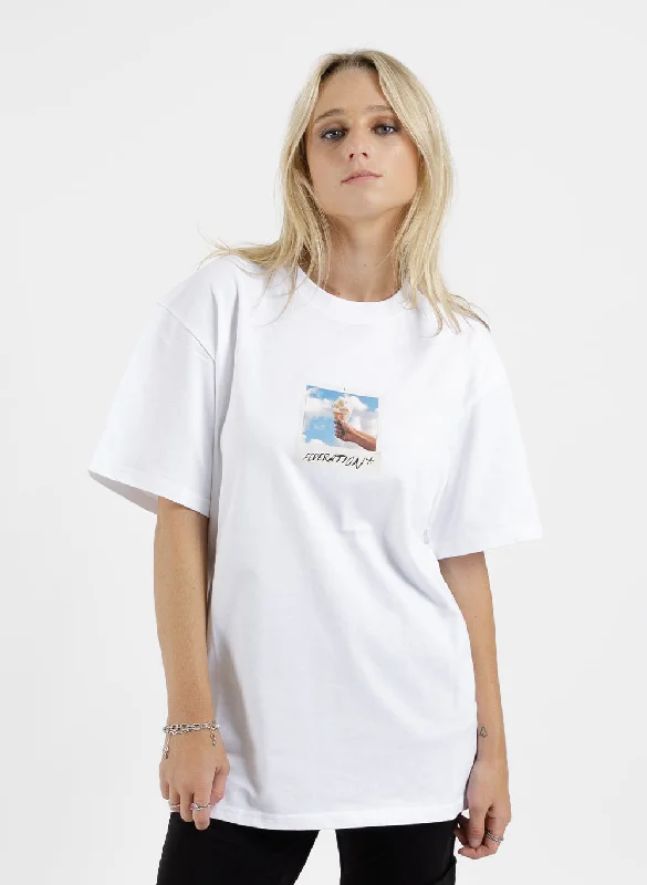 Our Tee - Polaroid Ice Cream Lace Blend Ribbed Blend Corduroy Blend
