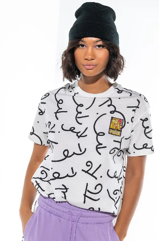 PUMA X BRITTO CREW T SHIRT Fashionable Tied Short Sleeve
