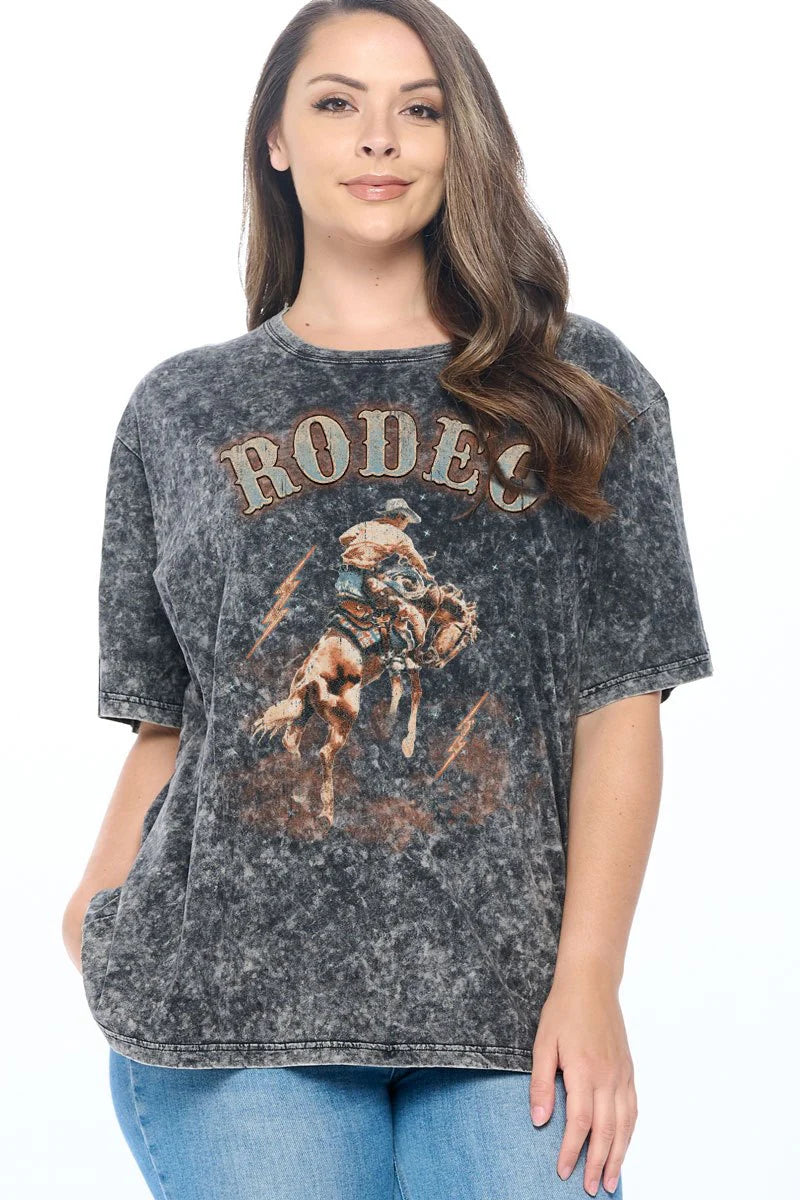 Zutter Rodeo Vintage Curvy Tee Cotton Fabric Linen Fabric Terry Fabric