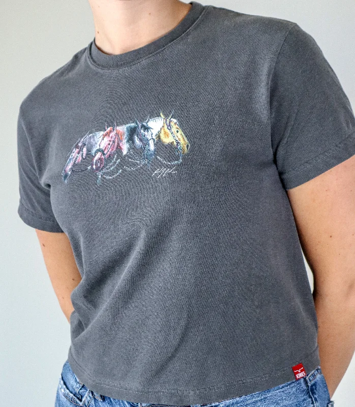 Ladies Randy Paul NRCHA Derby Tee Shirt Relaxed Fit Short Shirt