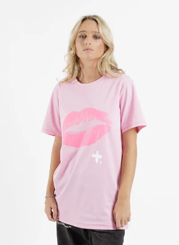 Rush Tee - Lips Fleece Fabric Down Fabric Feather Fabric