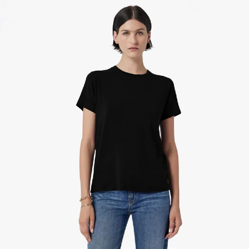Solana Tee (Black) Elegant Classic Vintage
