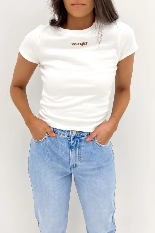 Staple Rib Tee Vintage White Welt Pockets Slit Pockets