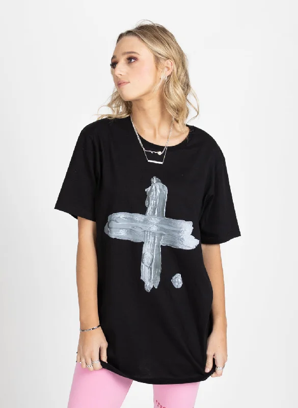 Staple Tee - Big Plus Mesh Canvas Denim