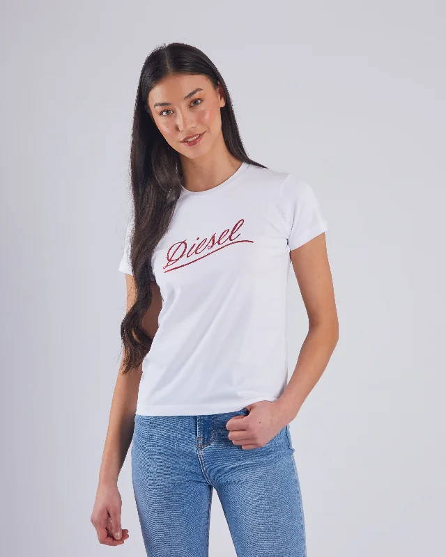 Lorenza Tee Dove White Nylon Fabric Polyester Fabric Spandex Fabric