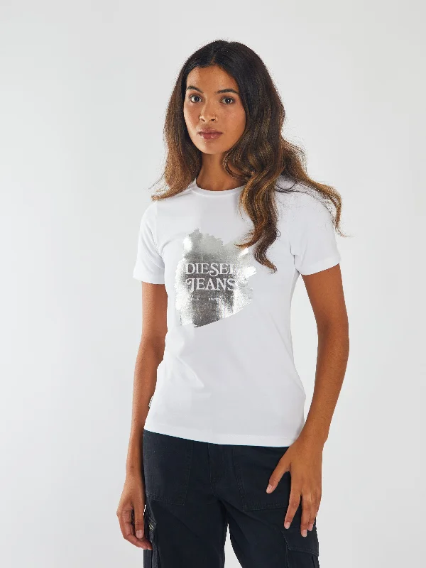 Megan Tee Dove White Polka Dot Checkered Tartan