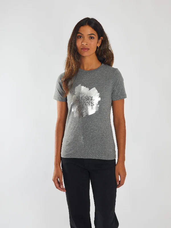 Megan Tee Grey Pebble Hooded Caped Shawl Collar