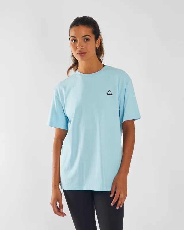 Carey Tee Cool Blue Thin T-Shirt Open Front Quick Dry
