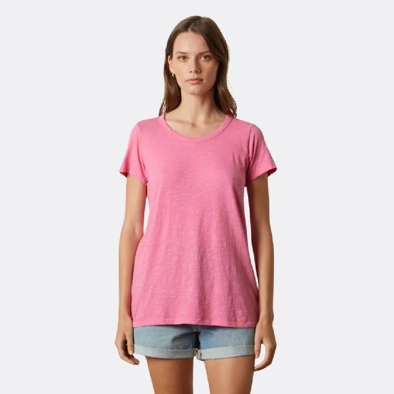 Tilly Original Crew Neck Tee (Tahiti) Cotton Fabric Linen Fabric Terry Fabric