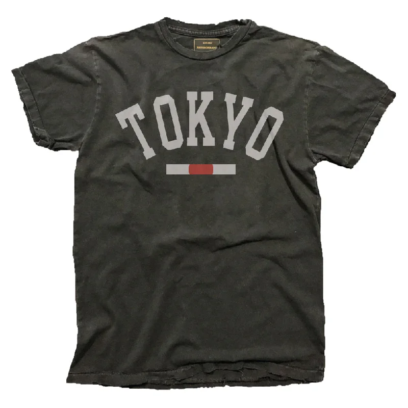 Tokyo Tee (Vintage Black) Hooded Caped Shawl Collar