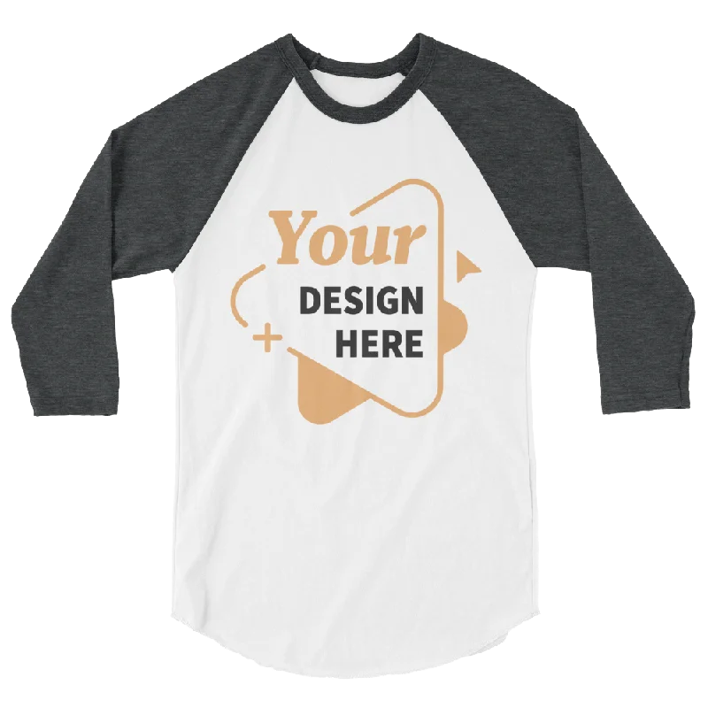Unisex 3/4 Sleeve Raglan Shirt | Tultex 245 Modern Casual Short Sleeve
