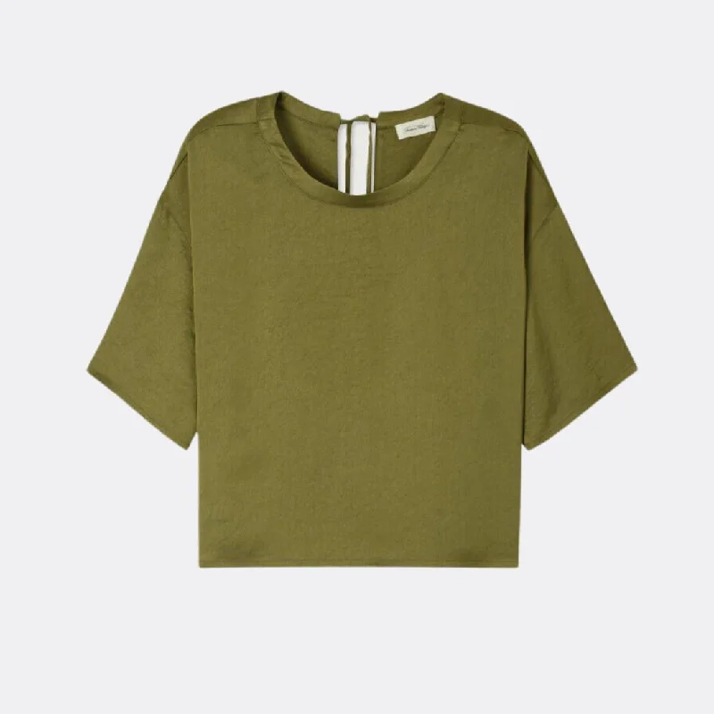 Widland Shirt (Thyme) Cozy Knit Short Sleeve Top