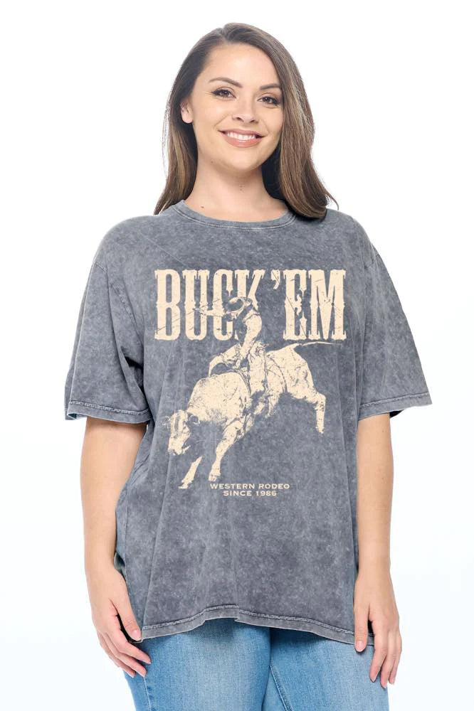 Zutter Buck 'Em Curvy Tee Ribbed T-Shirt High Neck Heavyweight