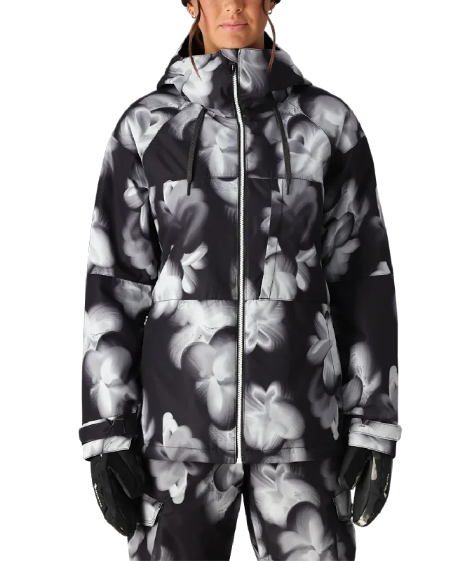 686 ATHENA INSULATED JACKET BLACK GHOST FLORAL 2025 Anorak Shell Jacket Lightweight Jacket 686 ATHENA INSULATED JACKET BLACK GHOST FLORAL 2025 Anorak Shell Jacket Lightweight Jacket