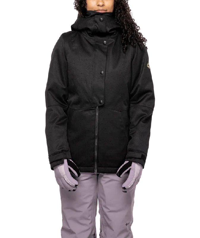686 WOMENS RUMOR INSULATED JACKET BLACK SLAB Cardigan Sweater Pullover