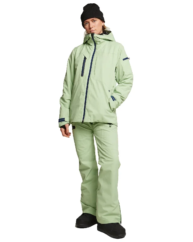 ALL TERRAIN JACKET - QUIET GREEN Fleece Fabric Down Fabric Feather Fabric