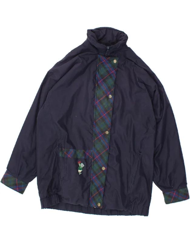 ANGELA Womens Windbreaker Jacket UK 16 Large Navy Blue Polyester Satin Jacket Silk Jacket Chiffon Jacket ANGELA Womens Windbreaker Jacket UK 16 Large Navy Blue Polyester Satin Jacket Silk Jacket Chiffon Jacket