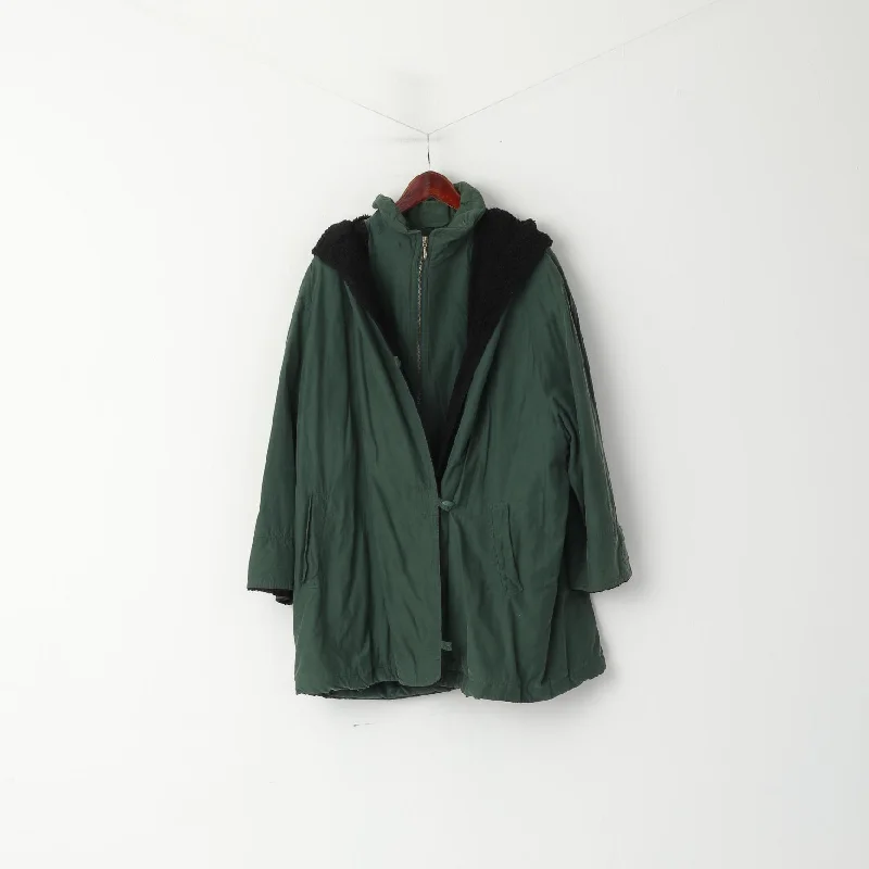 Vintage Women 18 44 XXL Coat Green Wool Cotton Hooded Oversize Jacket Herringbone Jacket Houndstooth Jacket Plaid Jacket Vintage Women 18 44 XXL Coat Green Wool Cotton Hooded Oversize Jacket Herringbone Jacket Houndstooth Jacket Plaid Jacket