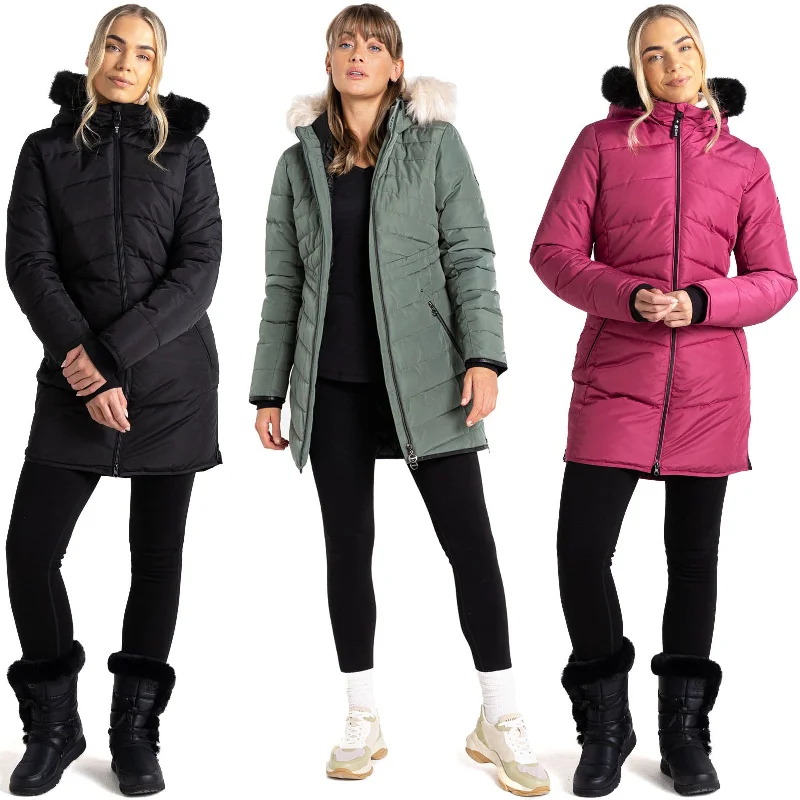 Dare 2b Womens Striking III Longline Padded Jacket Lace Jacket Ribbed Jacket Sequined Jacket Dare 2b Womens Striking III Longline Padded Jacket Lace Jacket Ribbed Jacket Sequined Jacket