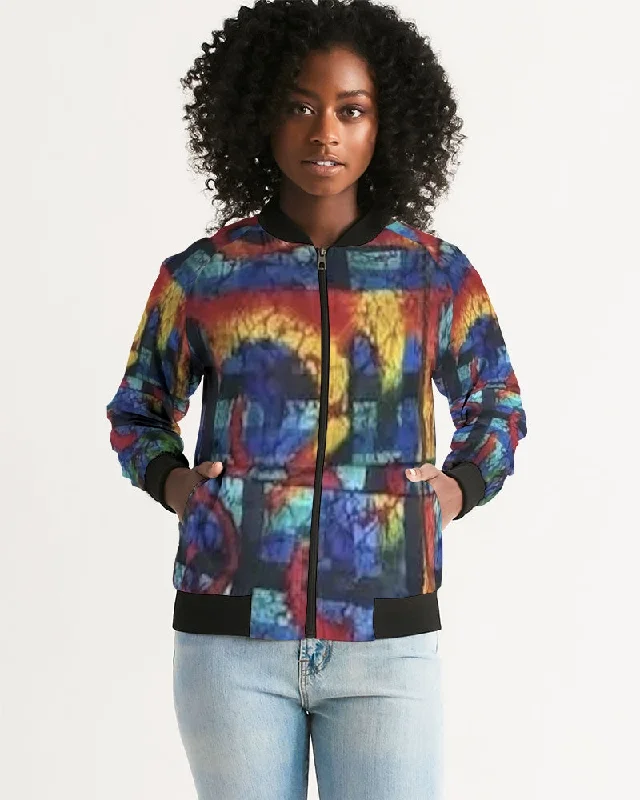 FZ AFRICAN ABSTRACT PRINT Women's Bomber Jacket Collared Jacket Crew Neck Jacket Turtle Neck Jacket FZ AFRICAN ABSTRACT PRINT Women's Bomber Jacket Collared Jacket Crew Neck Jacket Turtle Neck Jacket