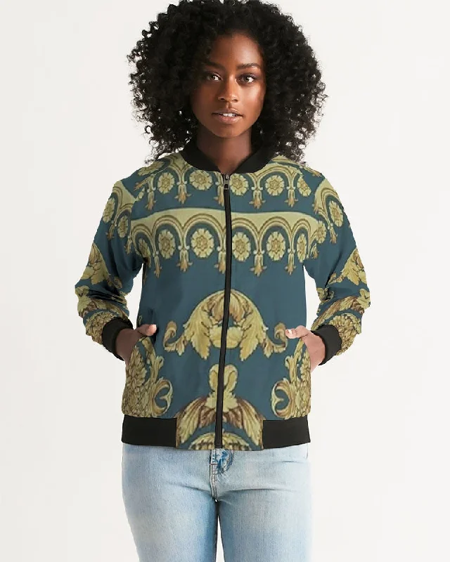 FZ AFRICAN PRINT Women's Bomber Jacket Knit Jacket Woven Jacket Fleece Jacket