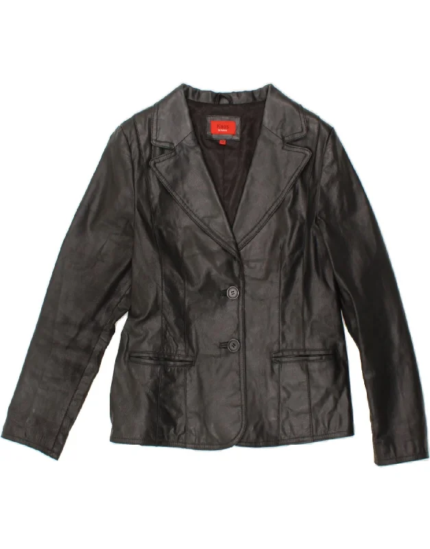 KAOS Womens Leather Jacket IT 44 Medium Black Leather Denim Jacket Leather Jacket Suede Jacket KAOS Womens Leather Jacket IT 44 Medium Black Leather Denim Jacket Leather Jacket Suede Jacket