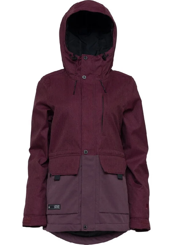L1 ANWEN JACKET PORT HUCKLEBERRY Insulated Jacket Fitted Jacket Loose Jacket