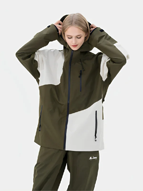 MYSNOWAY Mountain Green 3L Snow Jacket - Women's Fleece Jacket Down Jacket Feather Jacket MYSNOWAY Mountain Green 3L Snow Jacket - Women's Fleece Jacket Down Jacket Feather Jacket