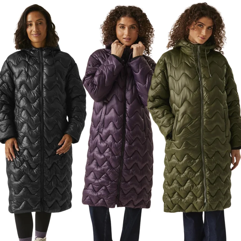 Regatta Womens Cambrie II Long Line Padded Jacket Satin Jacket Silk Jacket Chiffon Jacket Regatta Womens Cambrie II Long Line Padded Jacket Satin Jacket Silk Jacket Chiffon Jacket
