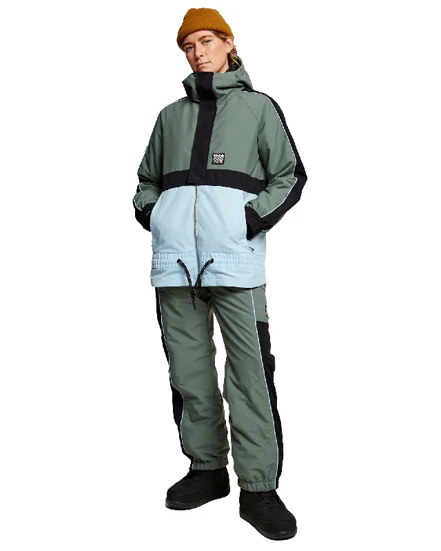 RETRO JO JACKET - DARK FOREST Belted Jacket Elasticated Jacket Padded Jacket