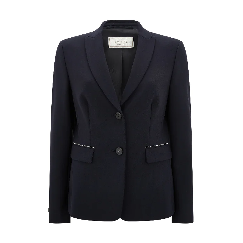 Tailored Peak Lapel Jacket Fleece Jacket Down Jacket Feather Jacket