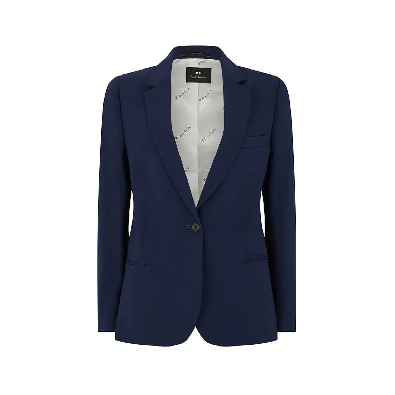 Tailored One Button Hopsack Jacket Toggled Jacket Drawstring Jacket Belted Jacket