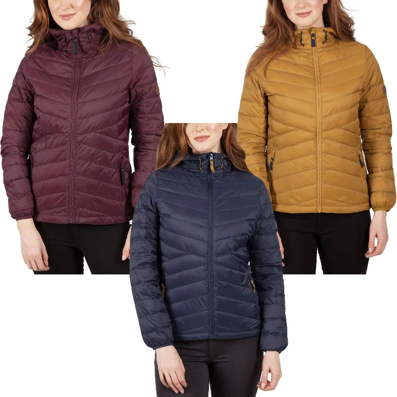 Trespass Womens Thora Lightweight Padded Down Jacket Corduroy Jacket Velvet Jacket Brocade Jacket