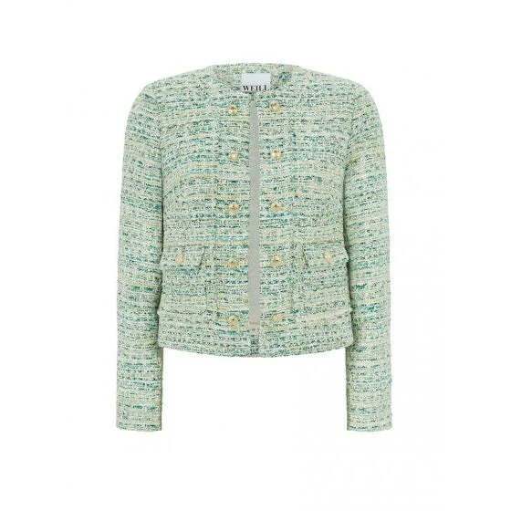 Tweed Cropped Jacket Chenille Jacket Brocade Jacket Lace Jacket