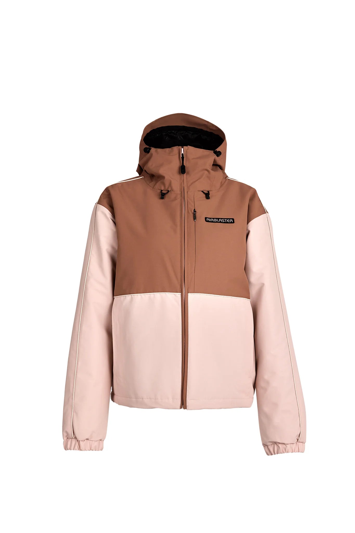AIRBLASTER LADY REVERT JACKET MOCHA Notch Collar Peter Pan Collar Cowl Neck