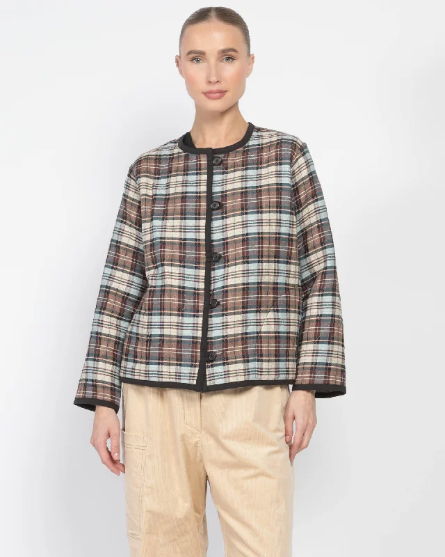 Skyler Jacket Boat Neck Shawl Collar Notched Collar