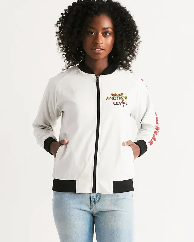 WHITE ZONE Women's Bomber Jacket Rayon Jacket Velvet Jacket Corduroy Jacket