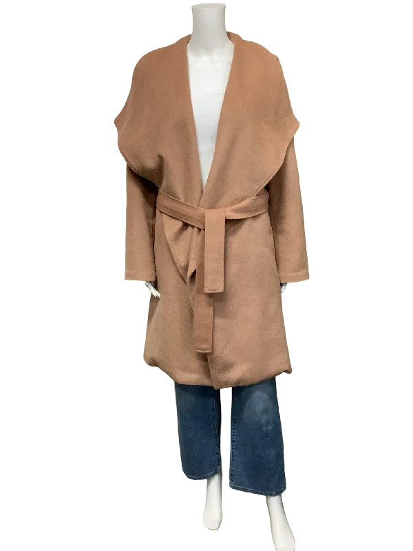 Harve Bernard Coat Trench Camel Size: M