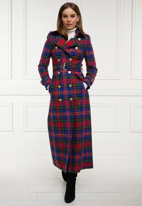 Marlborough Trench Coat Full Length - Macpherson Tartan