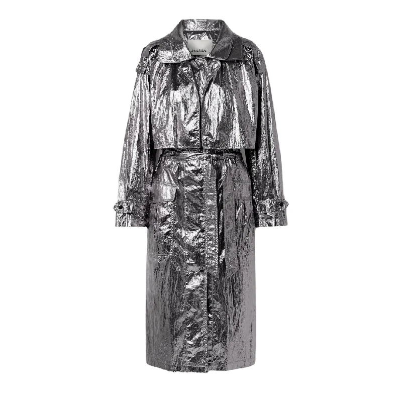 Laika Metallic Trench